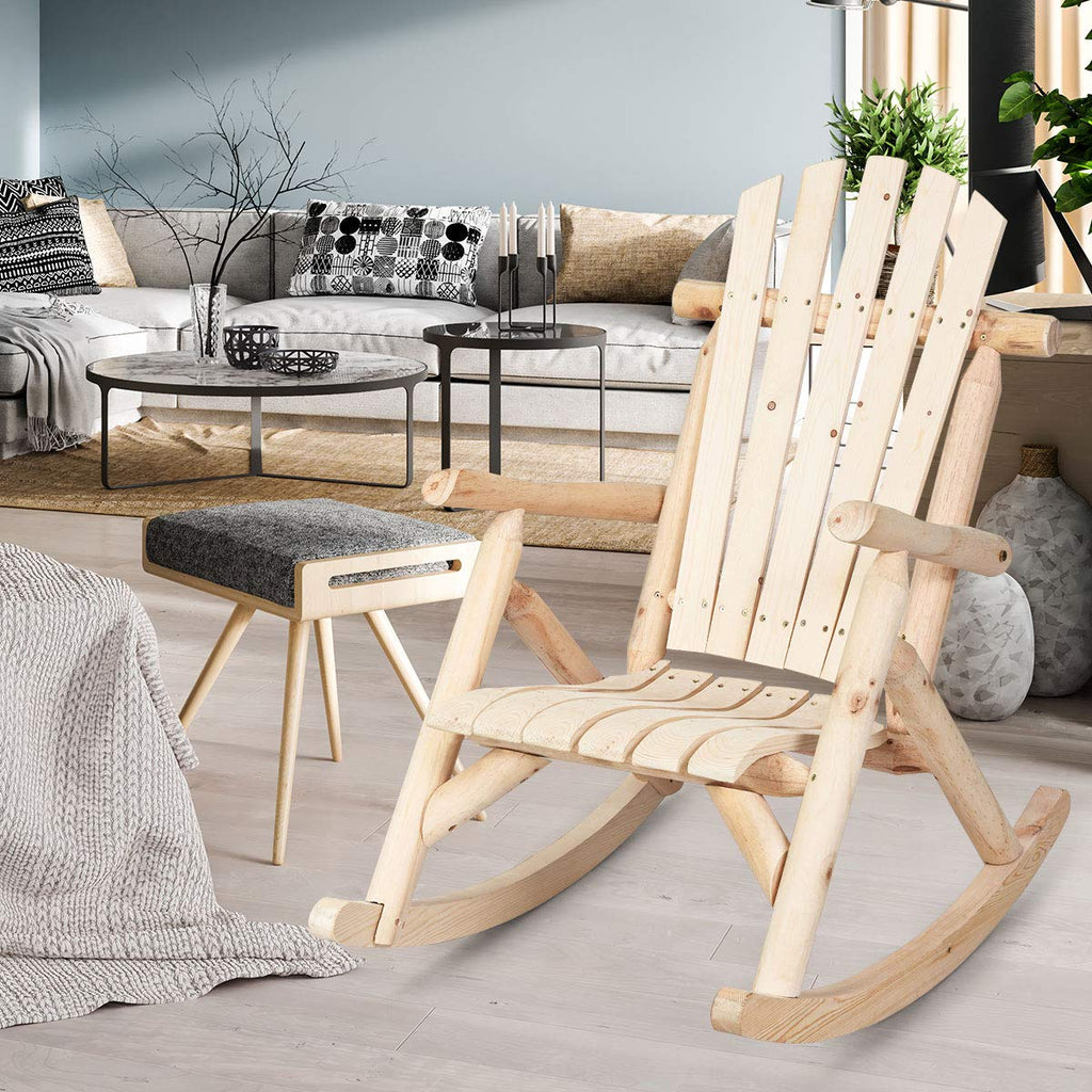 Log Rocking Chair Set A70223