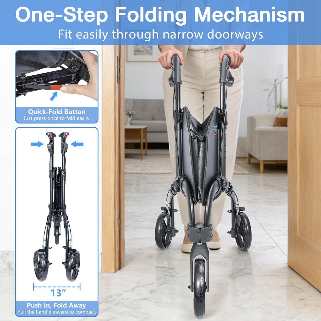 Lightweight Foldable 3 Wheel Walker A739