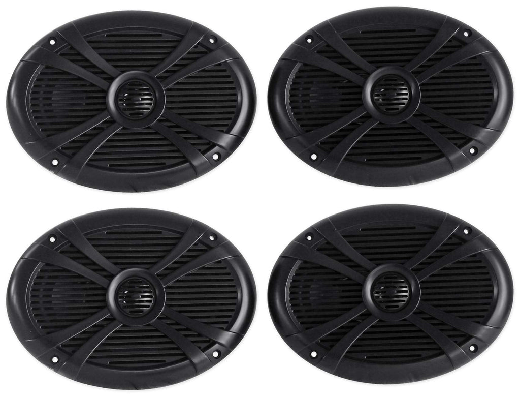 6" x 9" Water-Resistant Marine Boat Speakers, 2-Pack Z42913