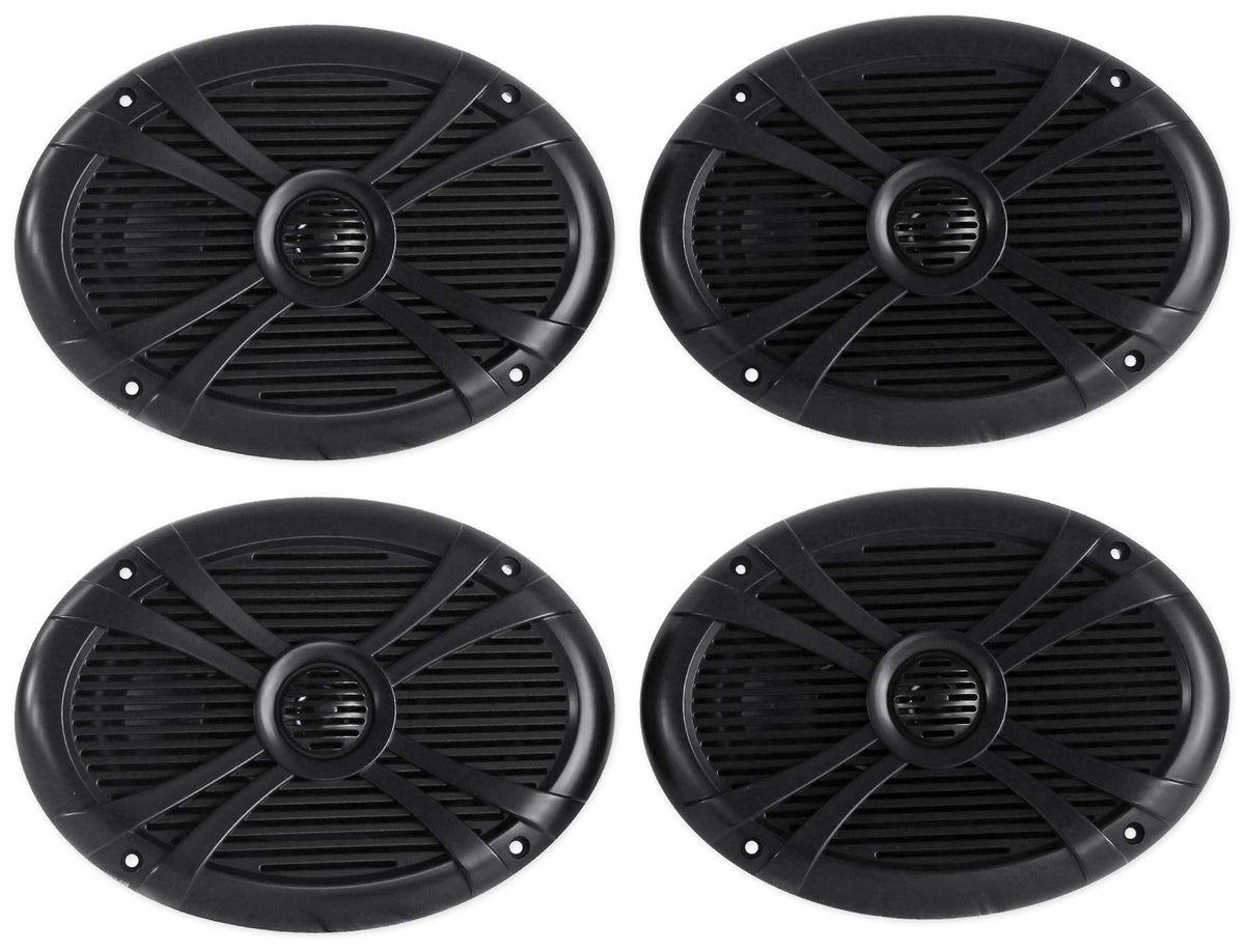 6" x 9" Water-Resistant Marine Boat Speakers, 2-Pack Z42913
