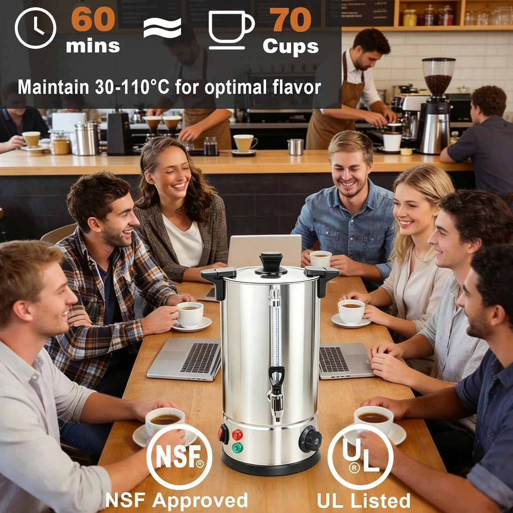 70 Cup Stainless Steel Coffee Urn C378
