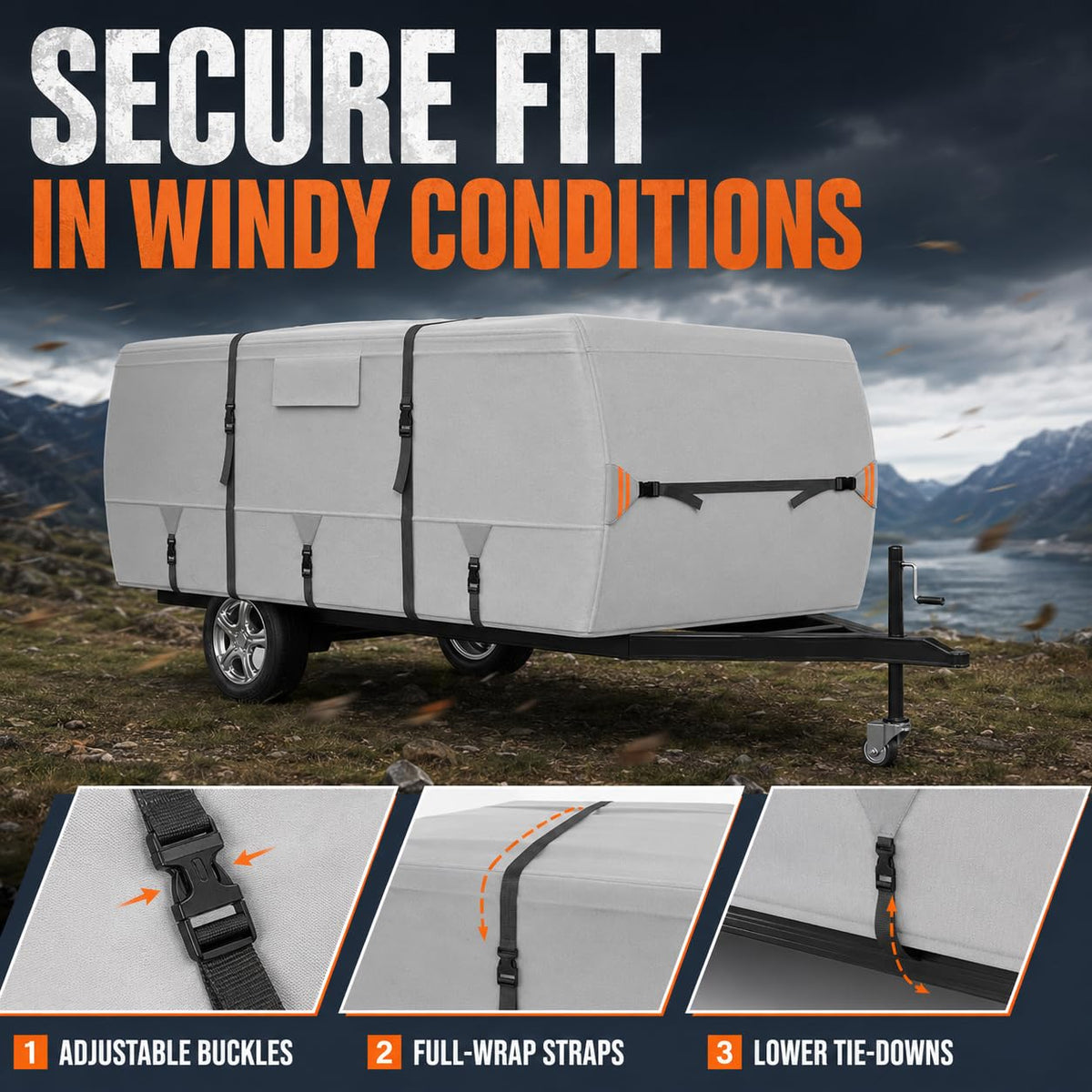 420D Oxford Pop Up Camper Cover L147