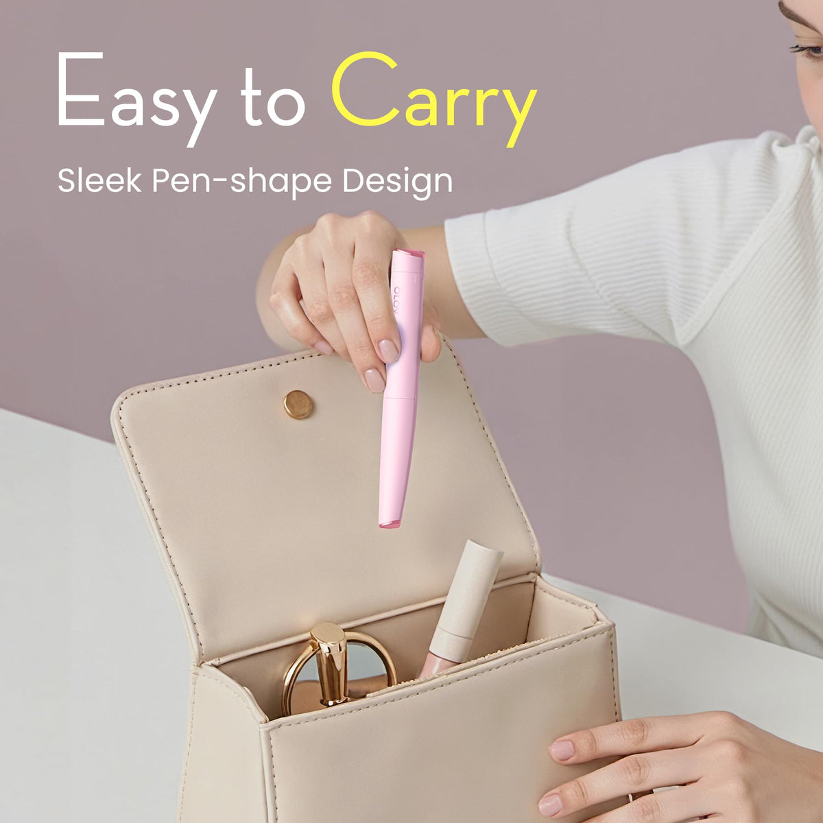 Pink Electric Facial Hair Remover with 2 Replaceable Blade P75216