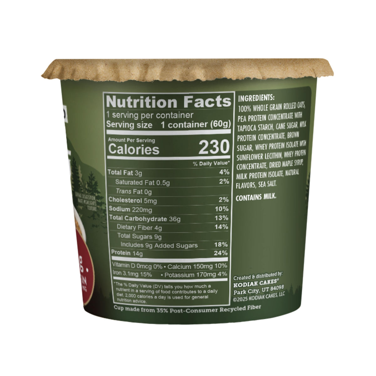 Instant Protein Maple & Brown Sugar Oatmeal, 2.12oz (Pack of 12) K185504
