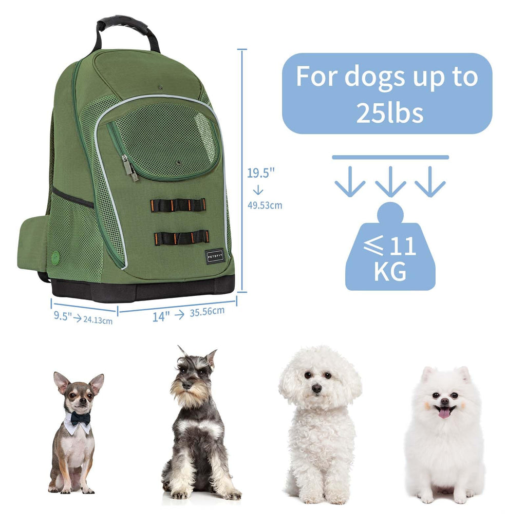 Green Pet Dog Carrier Backpack with Large Ventilations Z2277