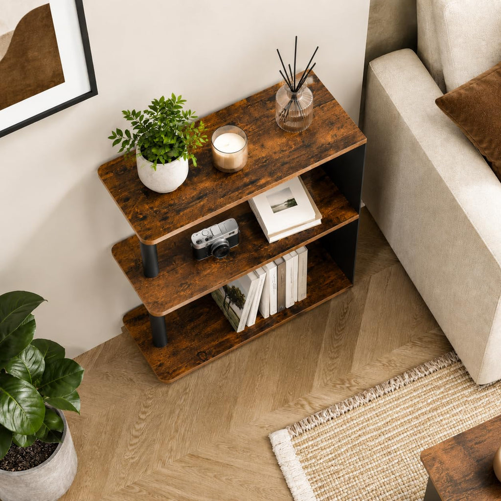 3-Tier Narrow Industrial End Table T60904