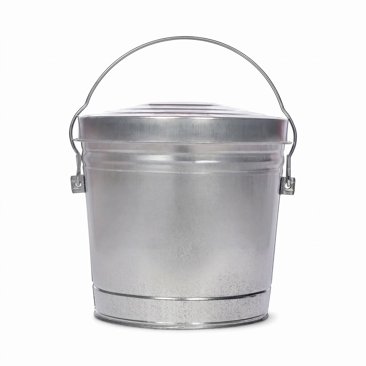 6 Gallon Galvanized Steel Storage Container with Locking Lid Z446