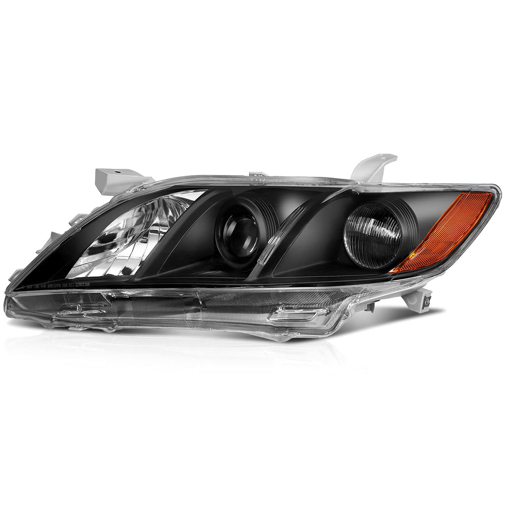 Black Housing Amber Reflector Clear Lens Headlight Assemblies W908441