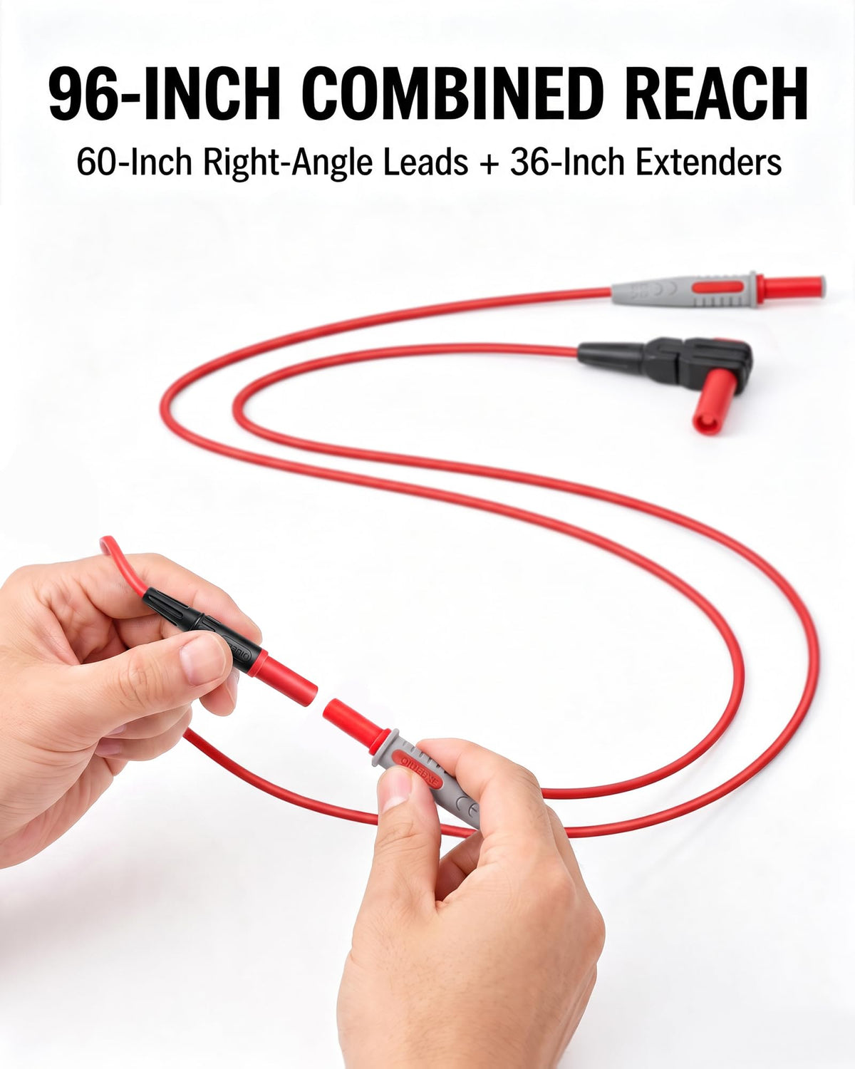 96-Inch Long Silicone Test Leads Kit E186