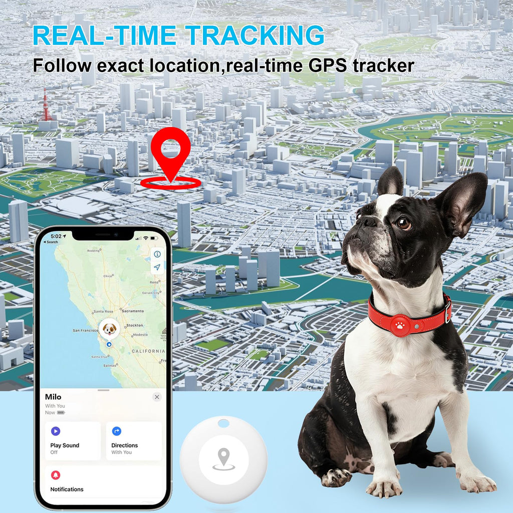 GPS Tracker for Dogs, Pet Location Tracker with Collar I8860