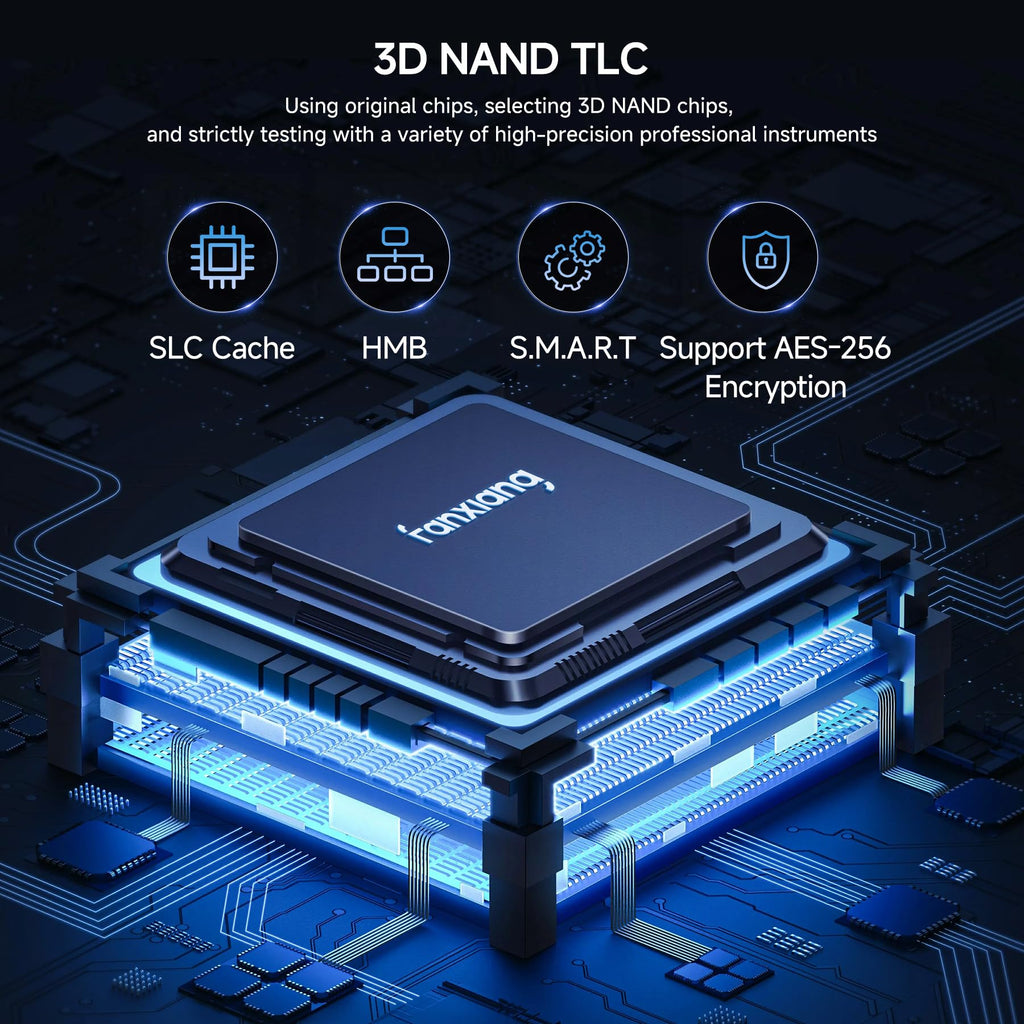 2TB NVMe M.2 PCIe 4.0 Internal SSD with Heatsink X717