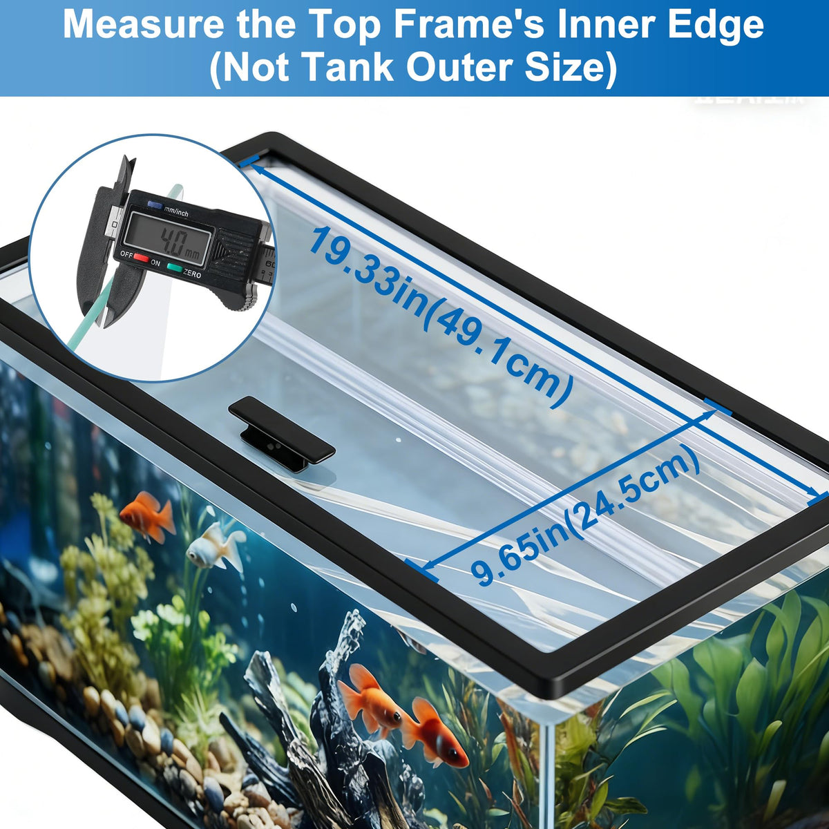 Clear Tempered Glass Aquarium Lid M9622