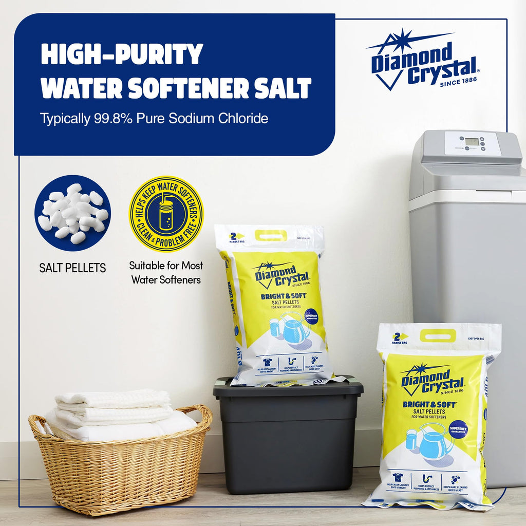3 Pack Water Softener Salt Pellets, 40 Pounds I342