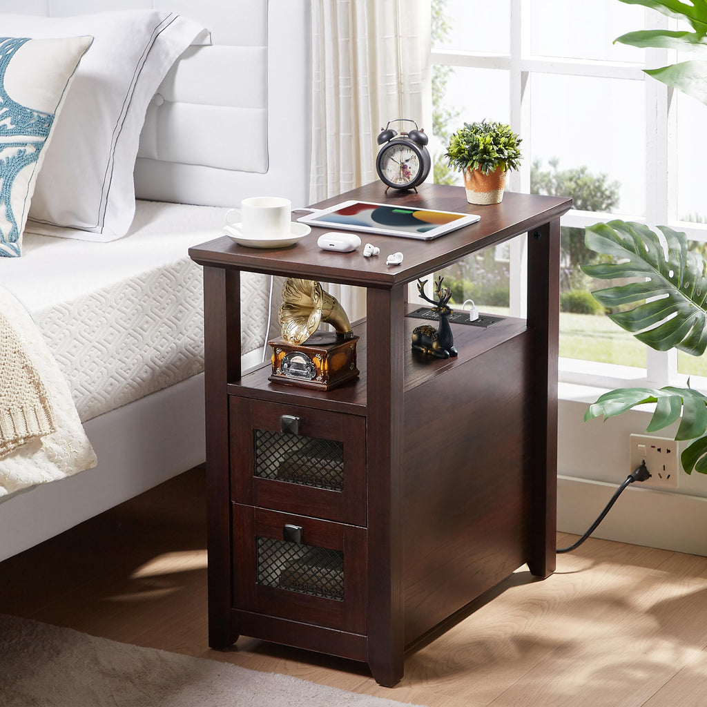 XXL End Table with Charging Station S283