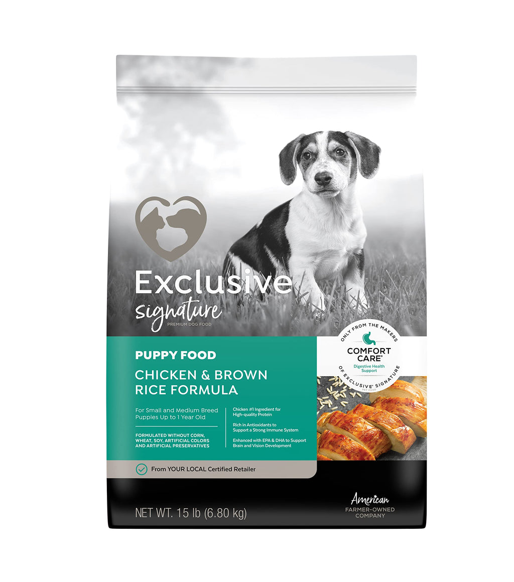 Puppy Chicken & Brown Rice Dog Food 15 lb Bag K63572