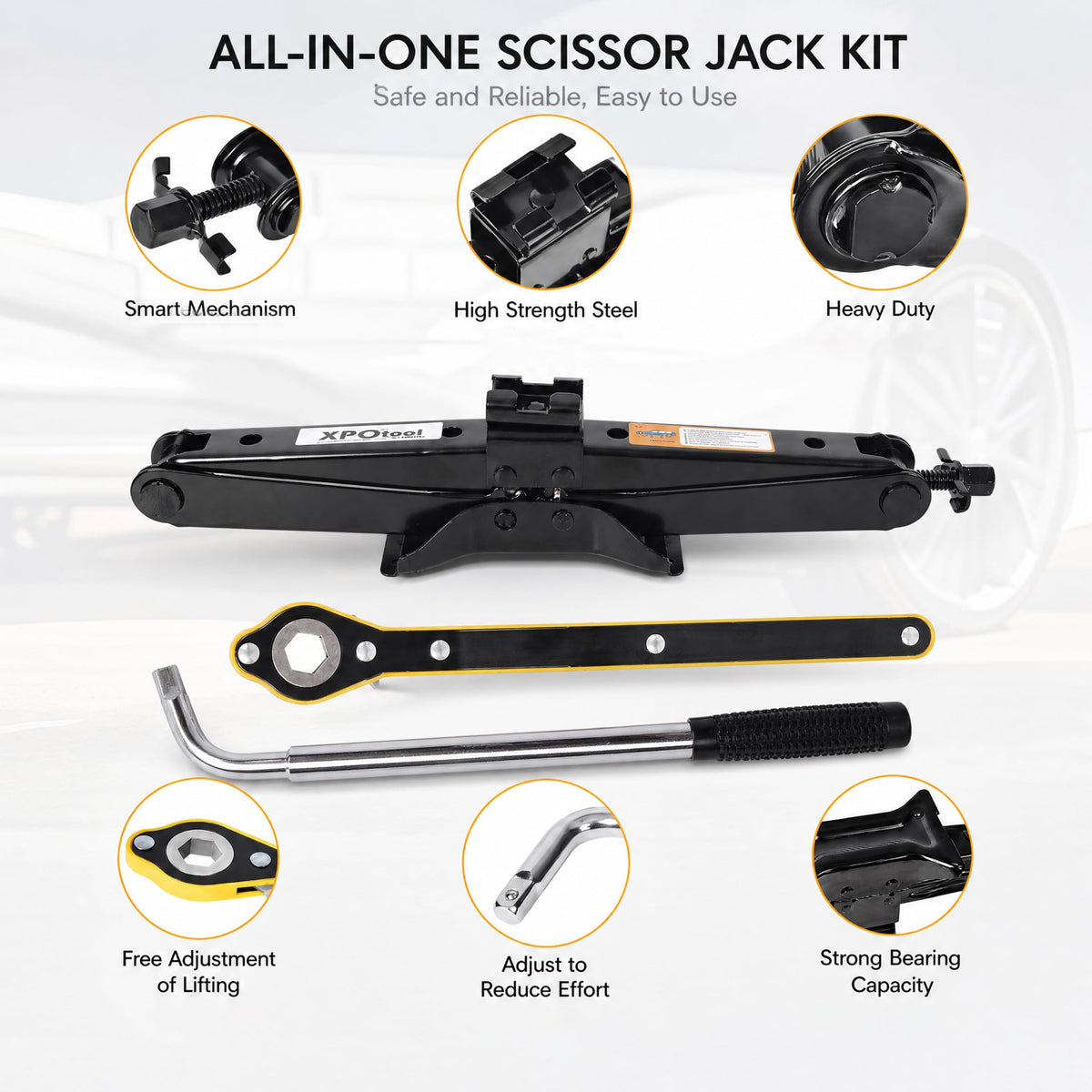 3 Ton Scissor Jack Kit with Storage Bag X44970