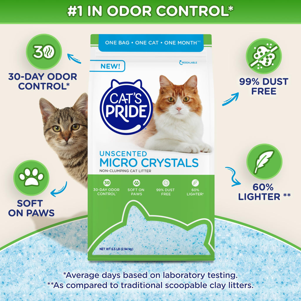 Unscented 6.5lb Micro Crystals Litter V788254
