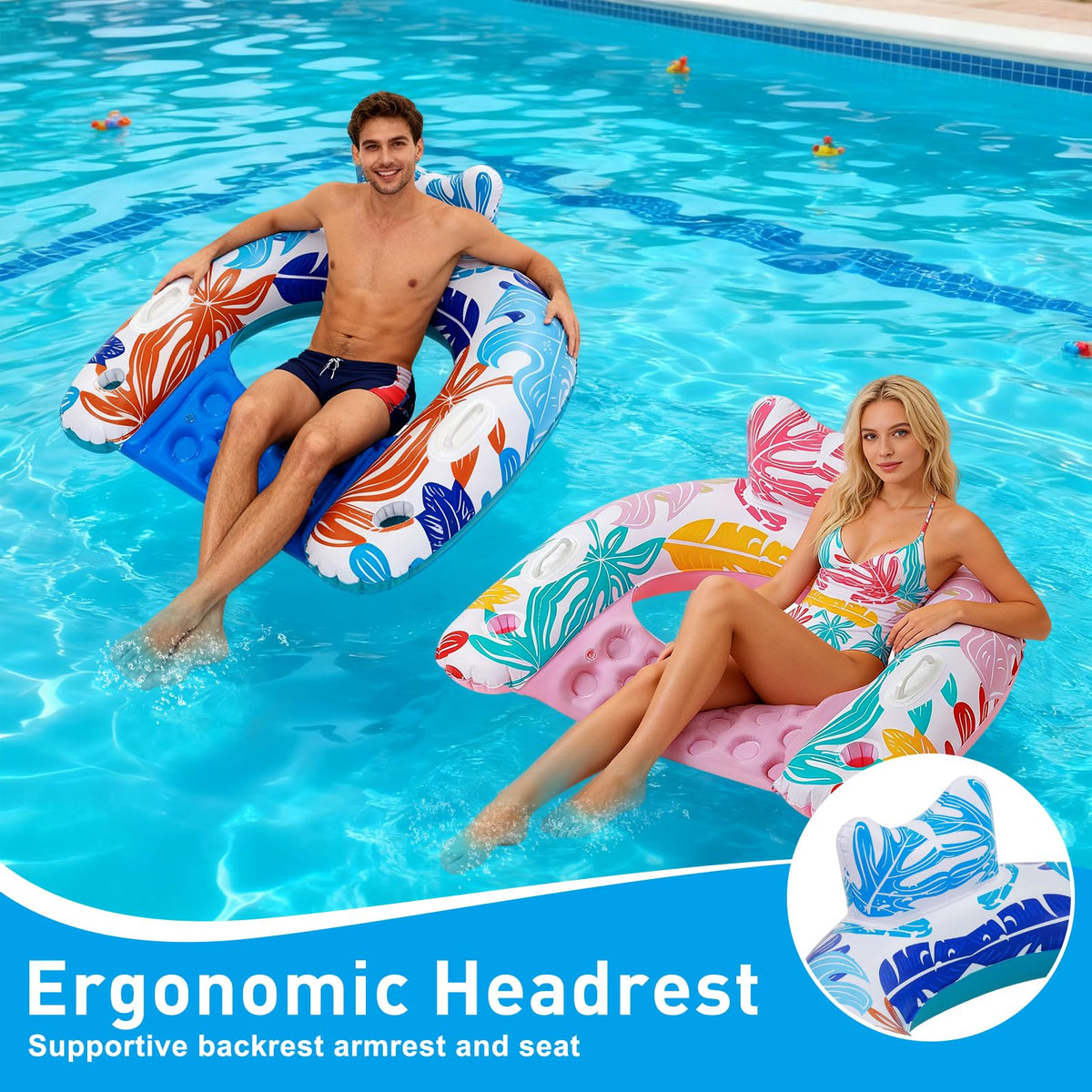 3 Pack Inflatable Pool Floats T317742