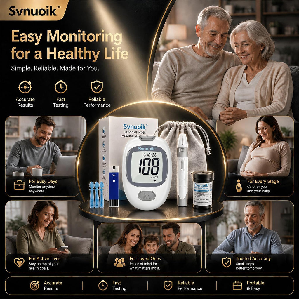 Blood Glucose Monitor Kit with 100 Strips & Lancets U694325