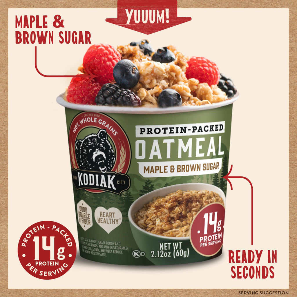 Instant Protein Maple & Brown Sugar Oatmeal, 2.12oz (Pack of 12) K185504
