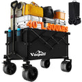 40" Black Collapsible Wagon Cart 500lbs 250L Z9062