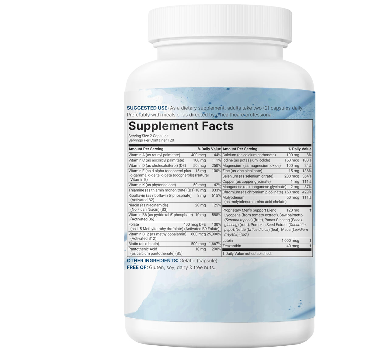 240 Capsules Multivitamin with B Complex & Methylfolate V86023
