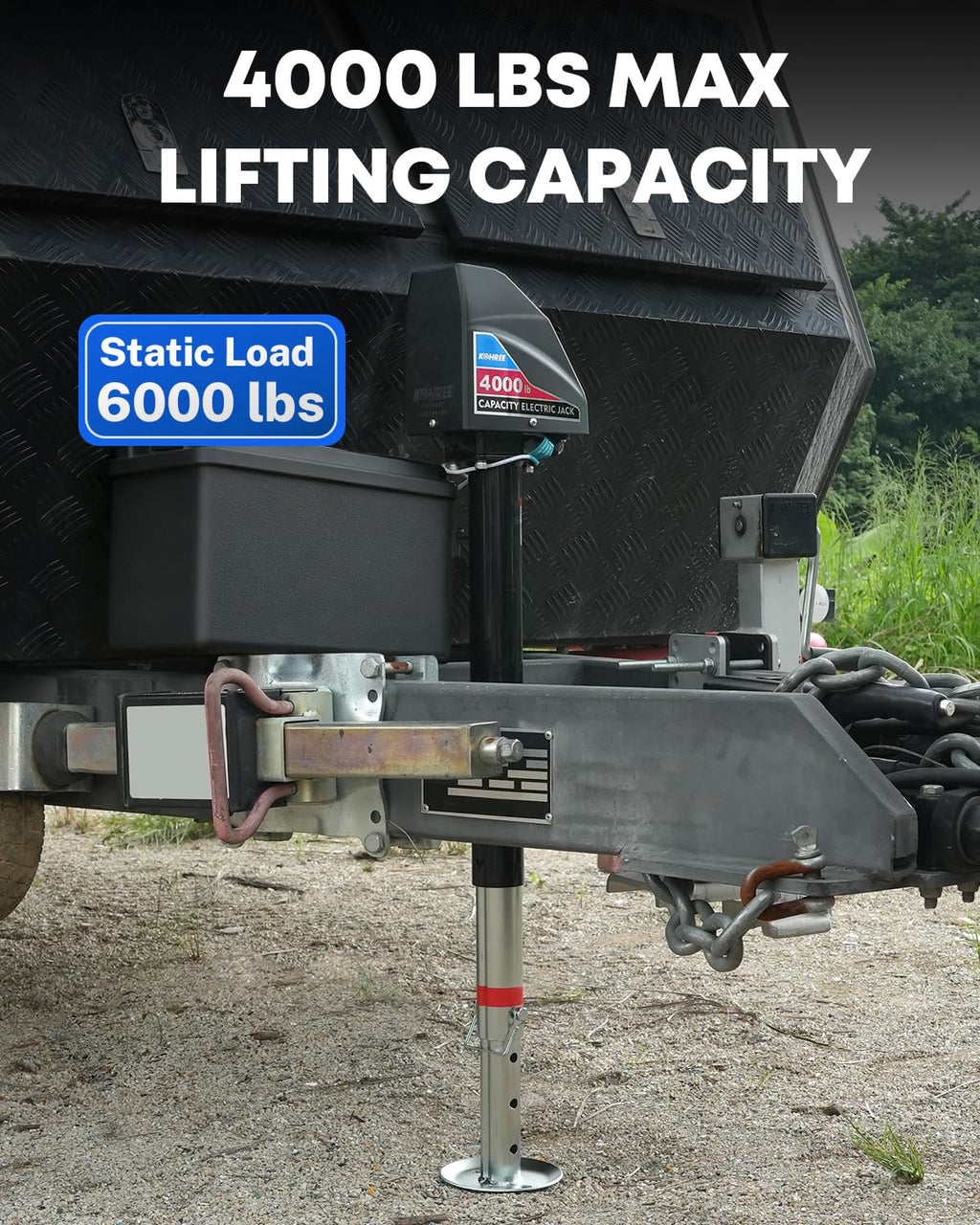 Electric Trailer Jack 4000lbs A-Frame O11733