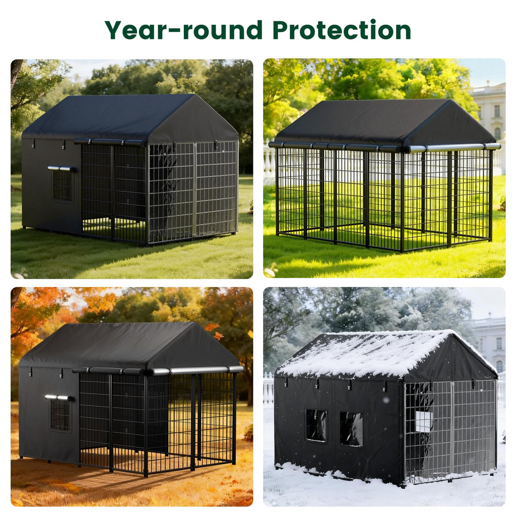8x4x6ft Waterproof Dog Kennel Cover X574