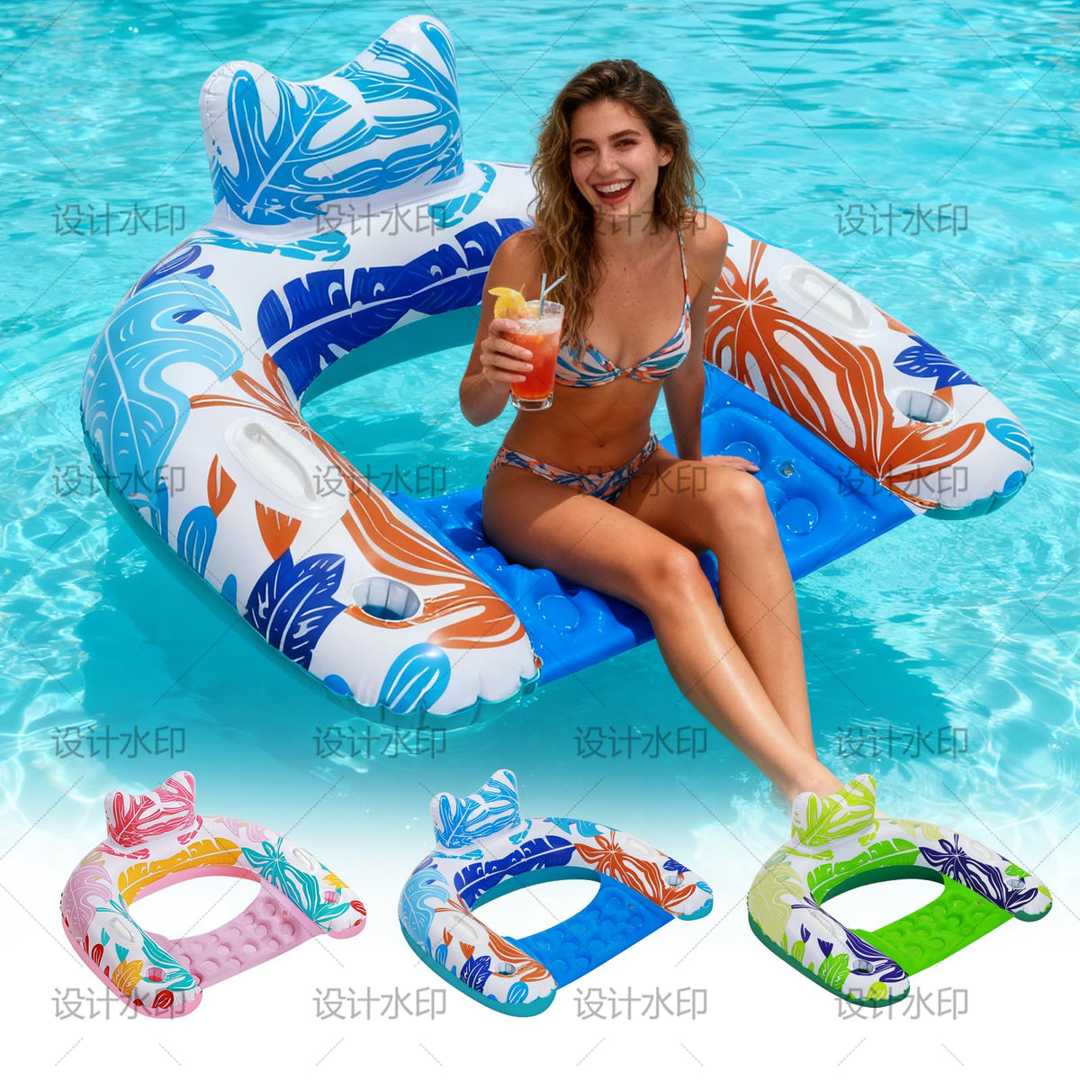 3 Pack Inflatable Pool Floats T317742