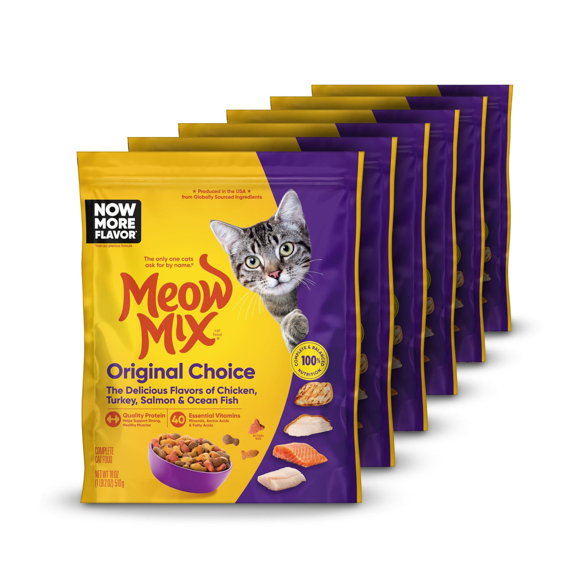 Dry Cat Food 18 oz Pouches G42126
