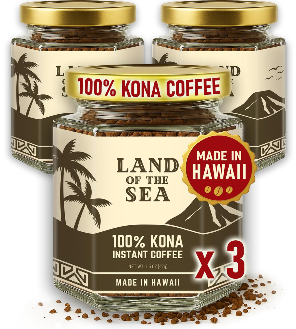 Hawaiian Instant Coffee 3 Packs Medium Roast Freeze Dried Arabica R83176