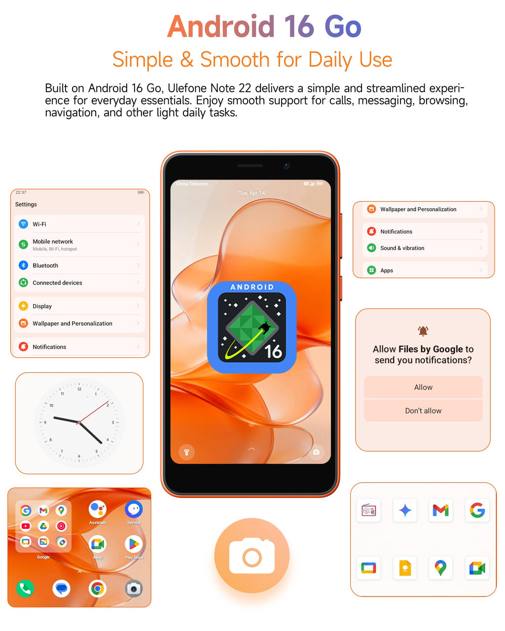 Unlocked 5" Compact 4G Smartphone E58312