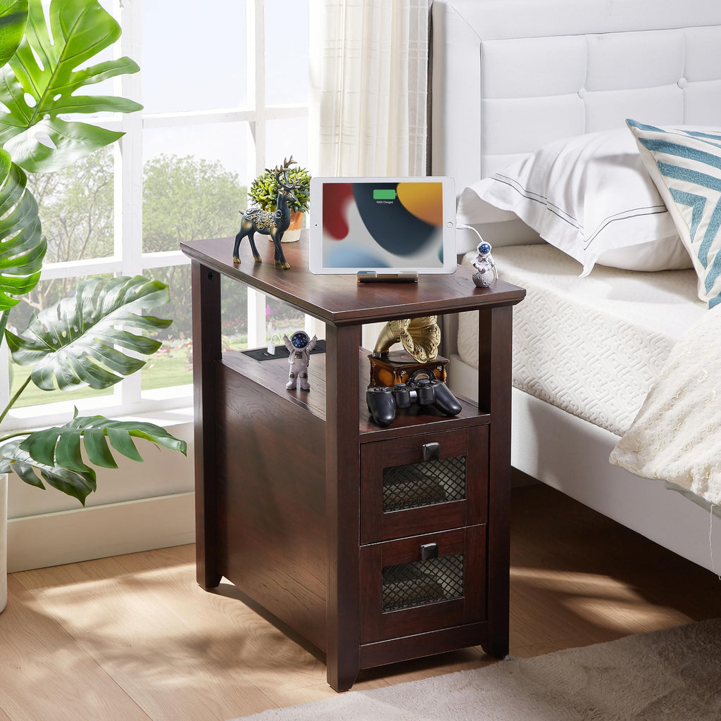 XXL End Table with Charging Station S283