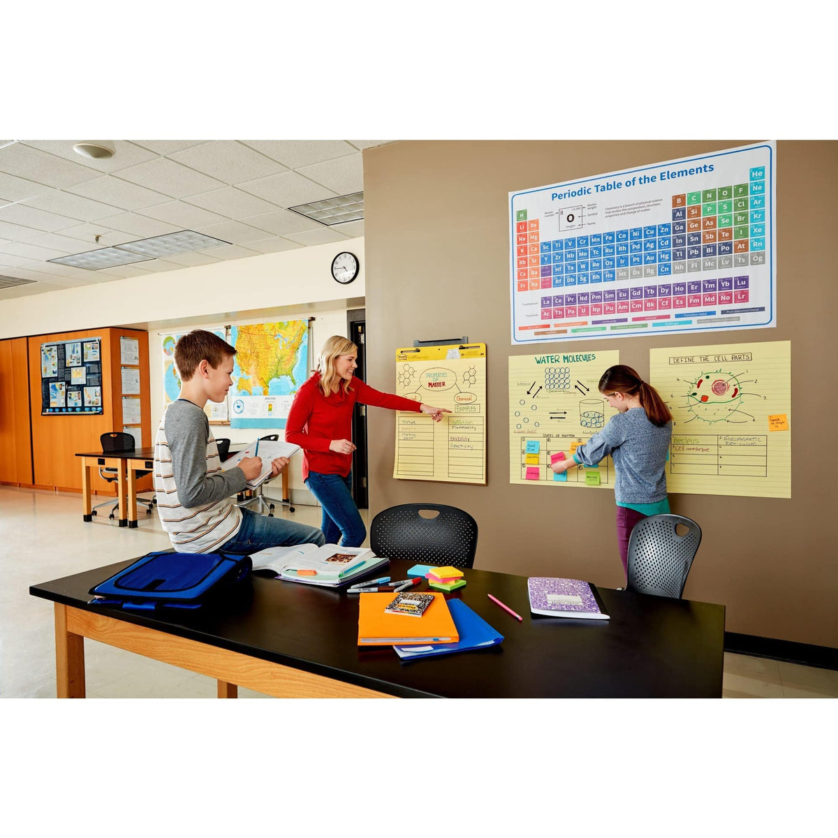 Yellow Lined Self Stick Flip Chart Paper S109360