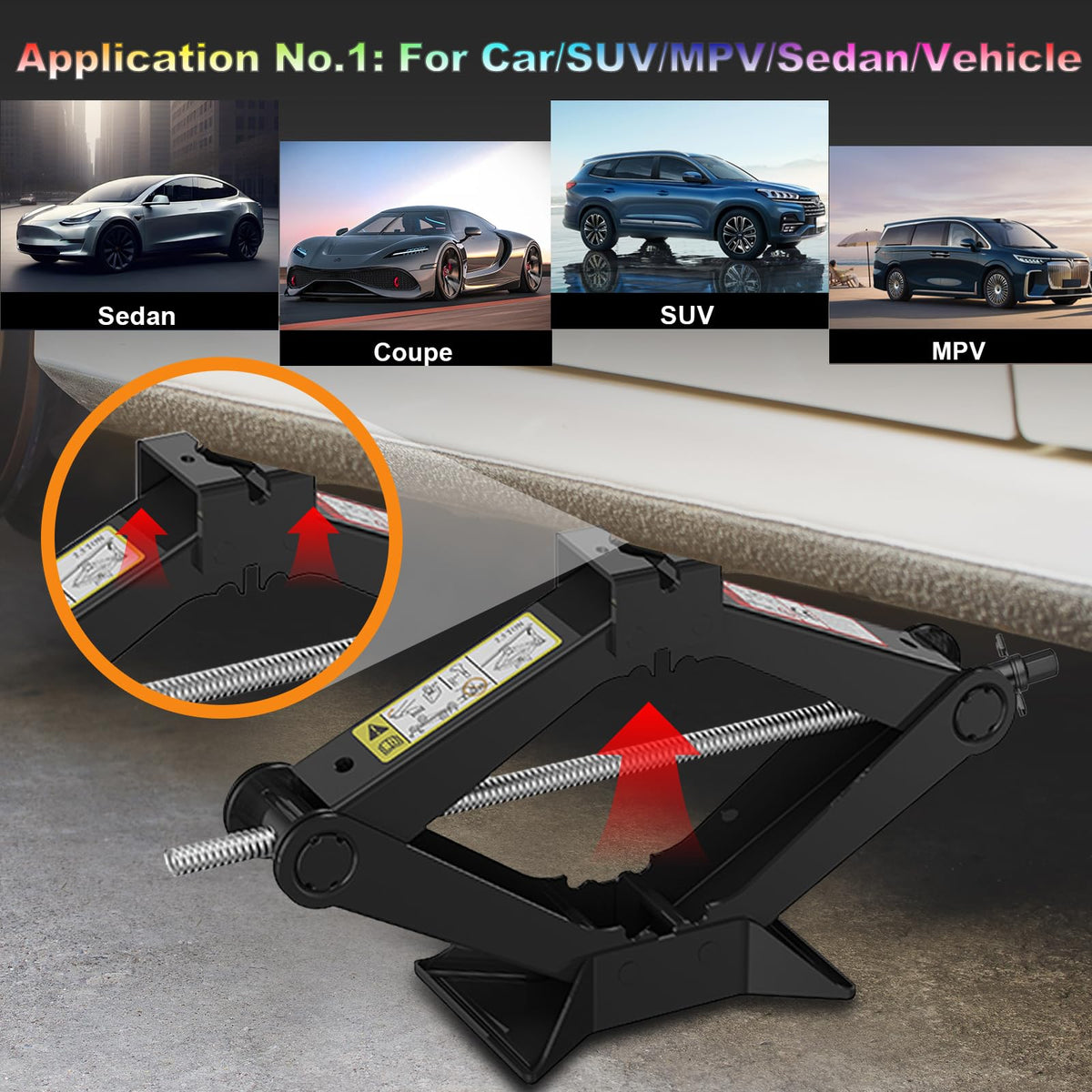 Scissor Jack Kit with Lug Wrench and Jack Pad M62983