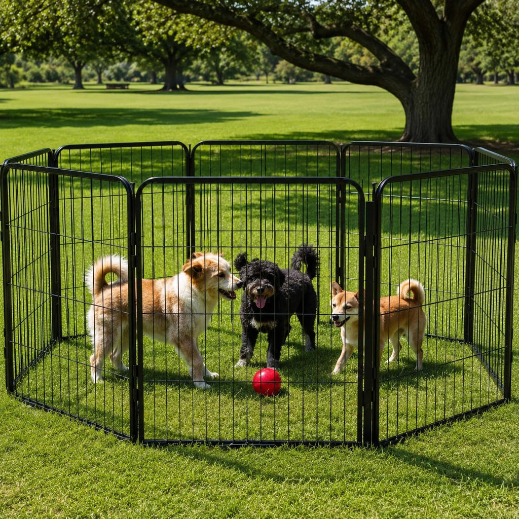 40'' 16 Panels Portable Dog Playpen V549418