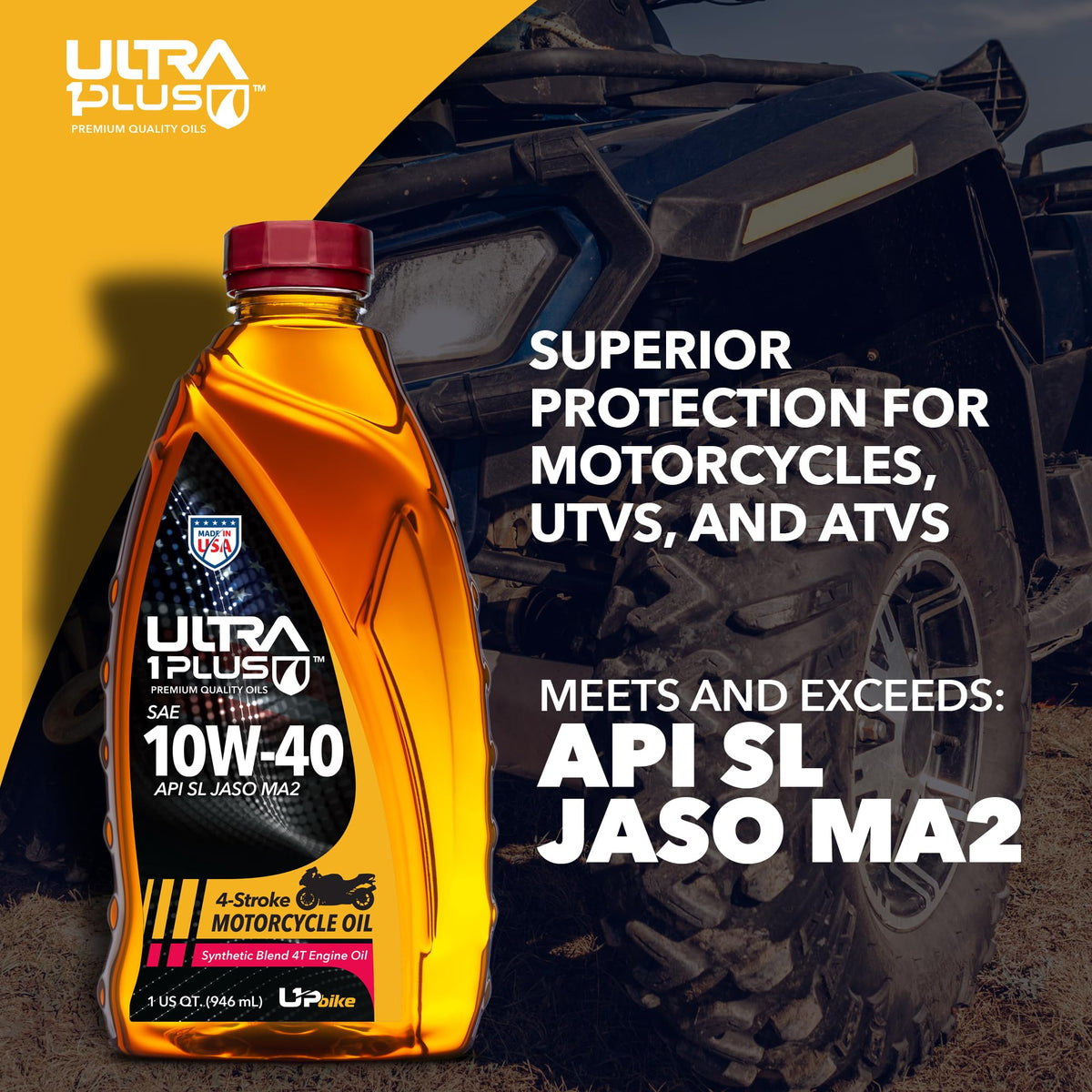 10W-40 Synthetic Blend Motorcycle Oil 1 Gallon M48691