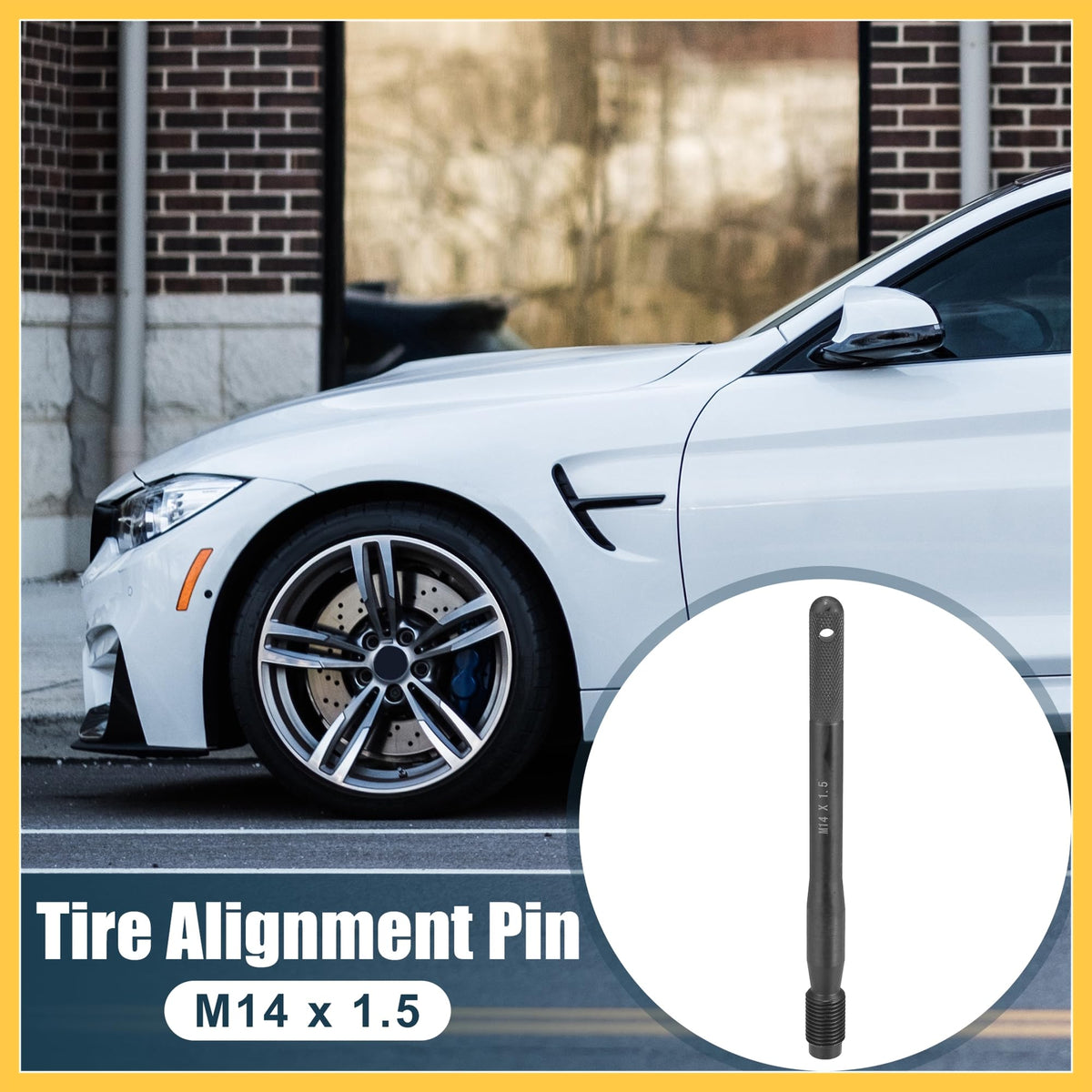 Black Carbon Steel Wheel Hangers Alignment Pin M14x1.5 O264545