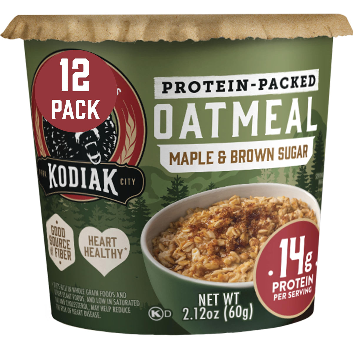 Instant Protein Maple & Brown Sugar Oatmeal, 2.12oz (Pack of 12) K185504