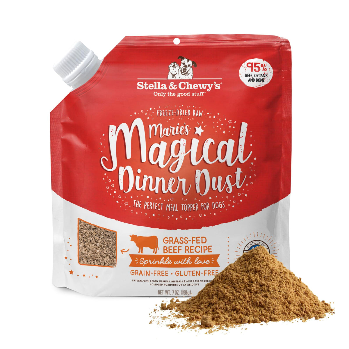 Freeze-Dried Grain Free Dog & Puppy Food Topper 7 oz Bag F66011