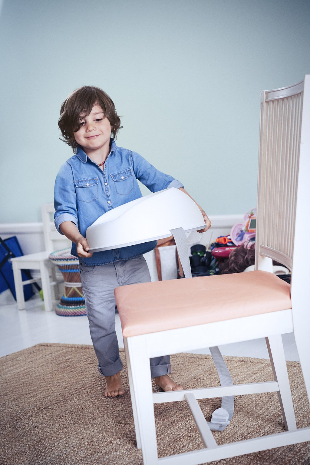 White Booster Seat I203