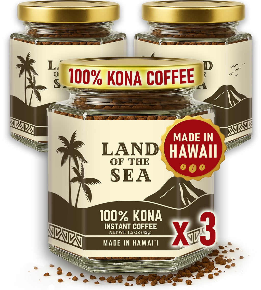 Hawaiian Instant Coffee 3 Packs Medium Roast Freeze Dried Arabica R83176