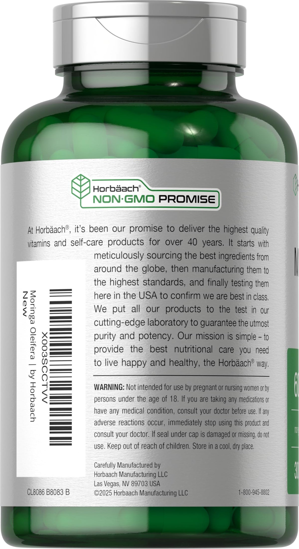 Moringa Oleifera 300 Capsules B2256