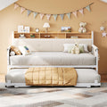 White Daybed with Trundle S490189
