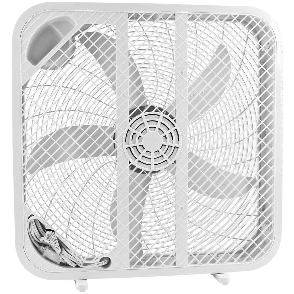20" Box Fan, 3 Settings, Carry Handle, White L6580