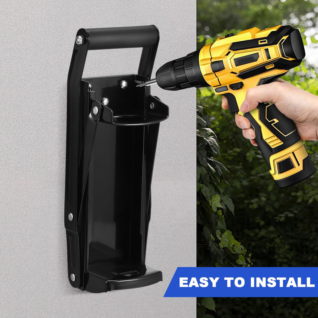 Heavy Duty Wall Mounted Can Crusher with Bottle Opener E5571
