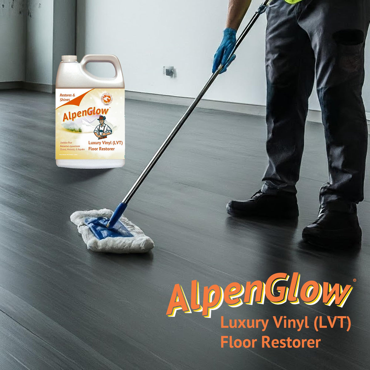 High-Gloss Vinyl Floor Polish Scratch Repair J864