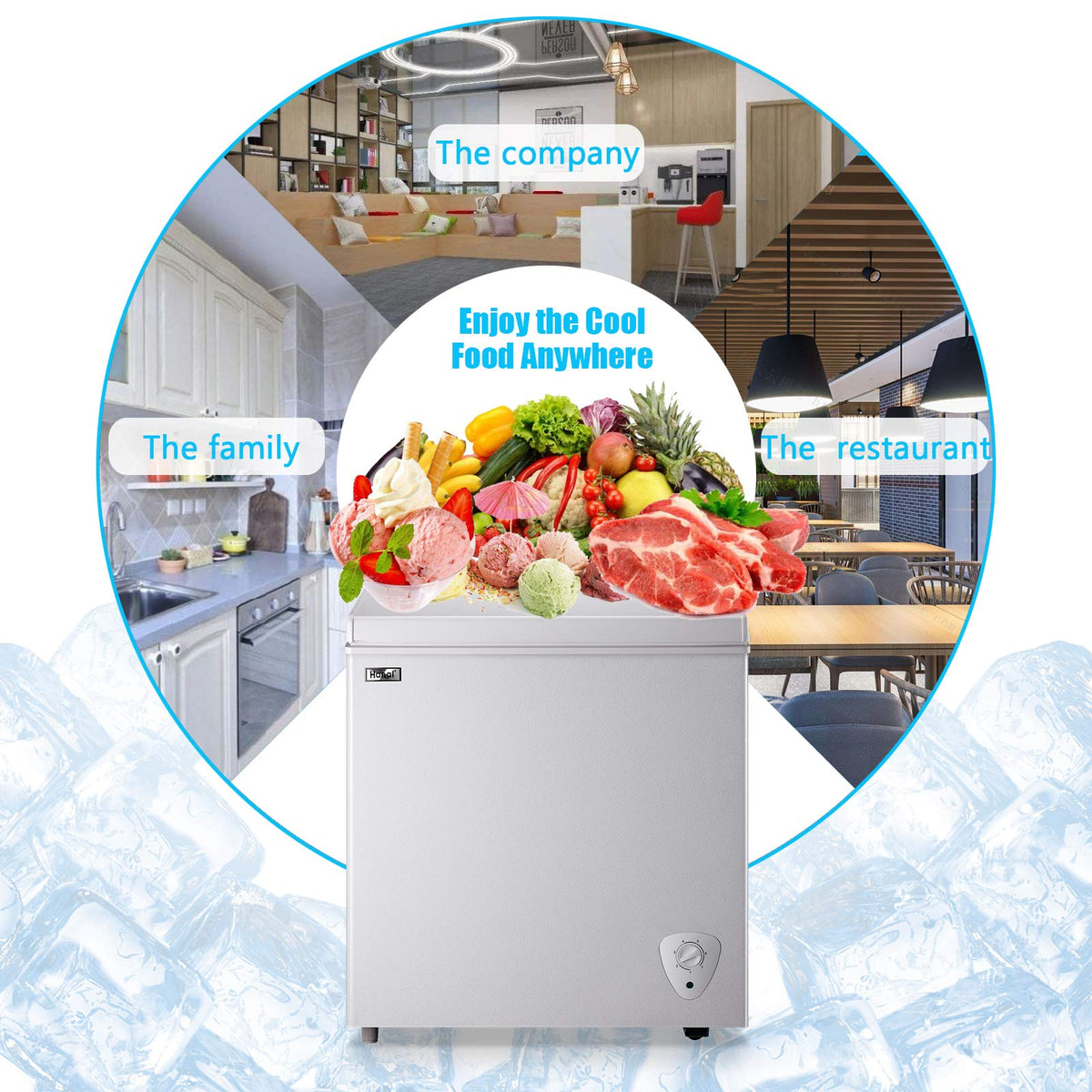 White 5.0 Cu.Ft Chest Freezer R304796