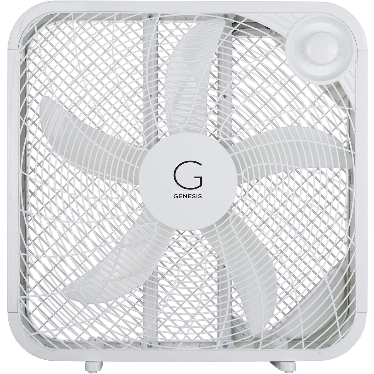 20" Box Fan, 3 Settings, Carry Handle, White L6580