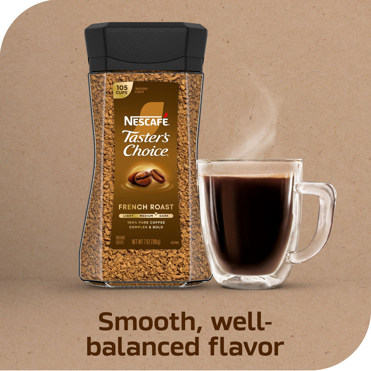 Instant Coffee Dark Roast 7 Oz Q15988